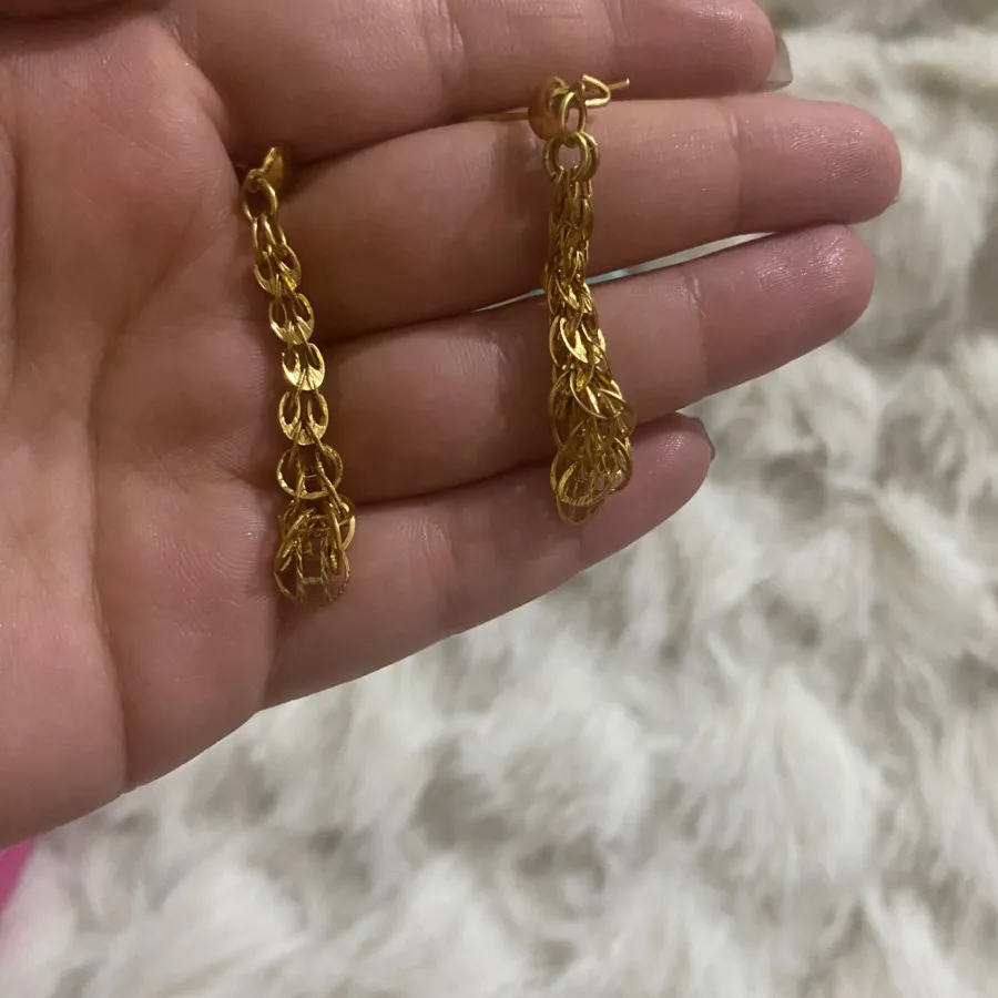 گوشواره ابکاری طلا