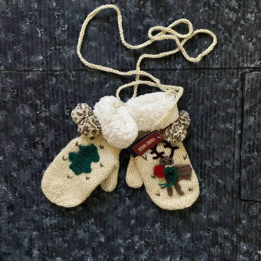 دستکش بافت پینترستی چری