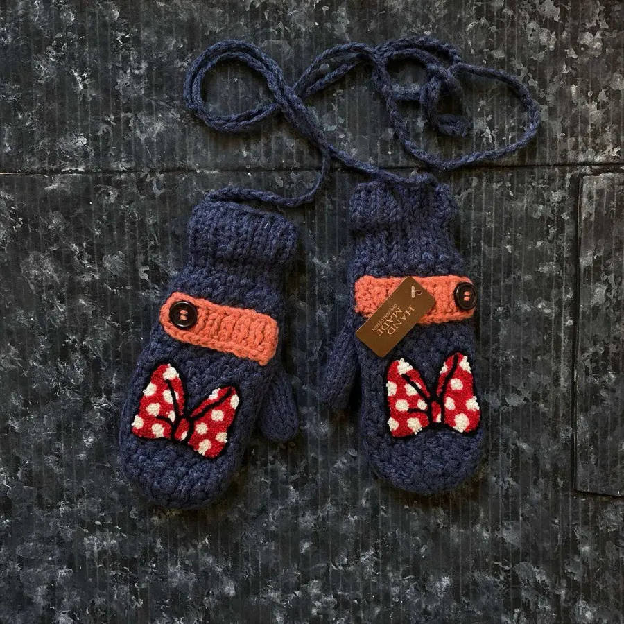 دستکش بافت پینترستی چری