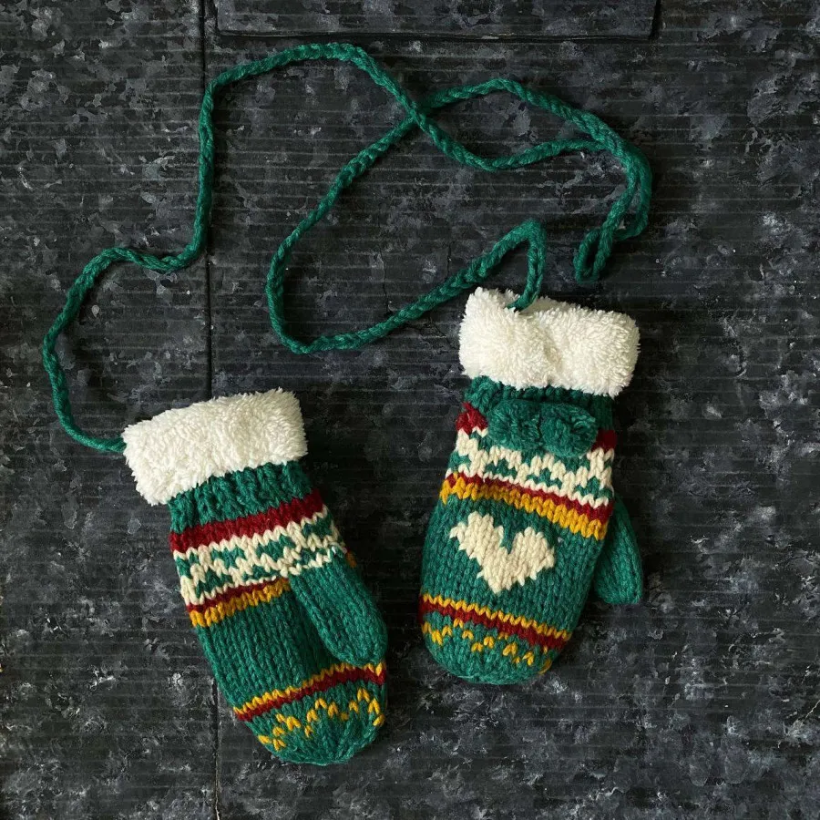 دستکش بافت پینترستی چری