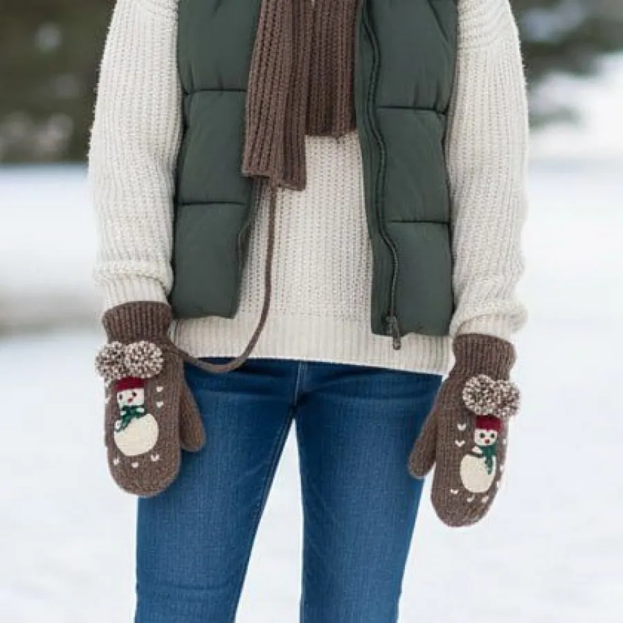 دستکش بافت پینترستی چری