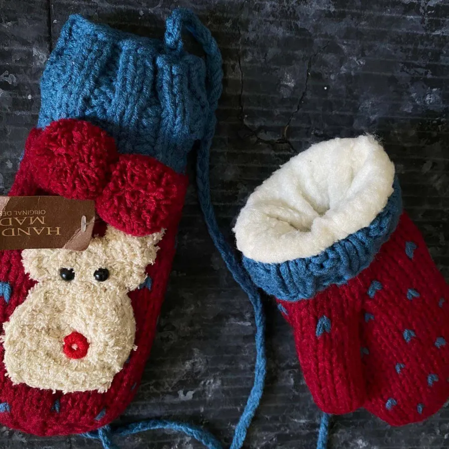 دستکش بافت پینترستی چری