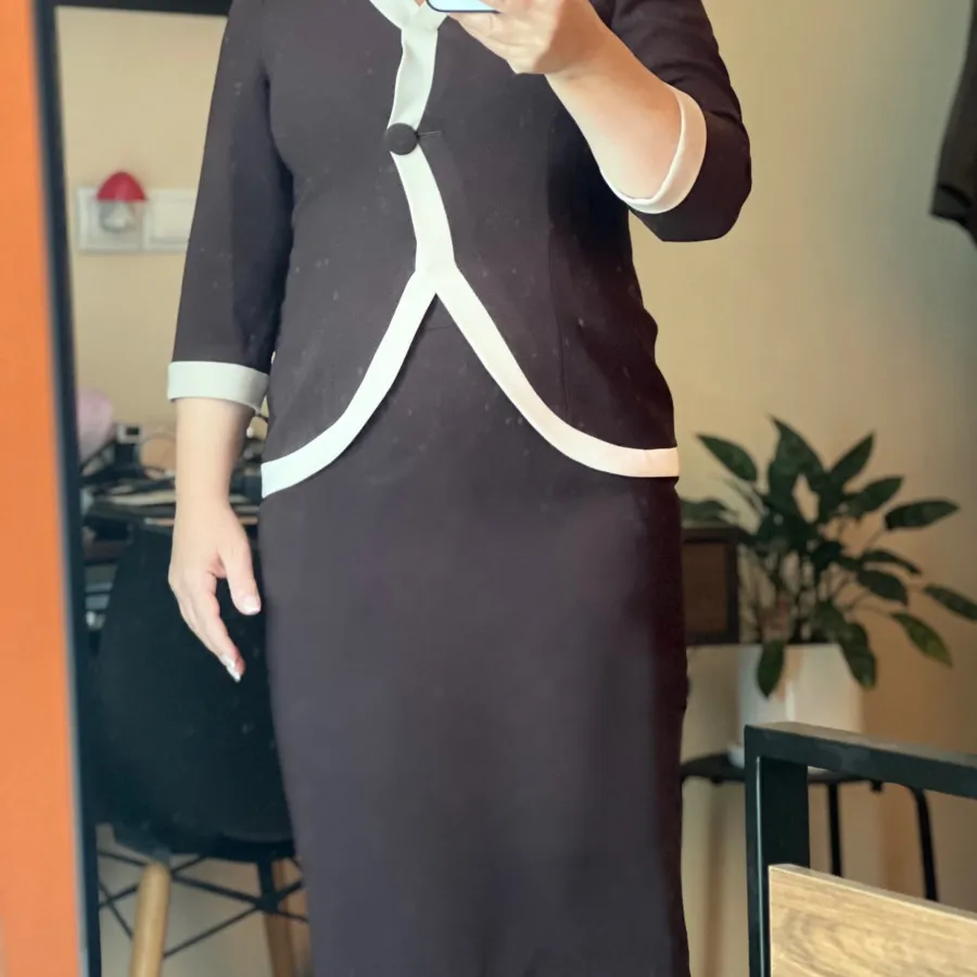 کت دامن مجلسی کرپ نونو