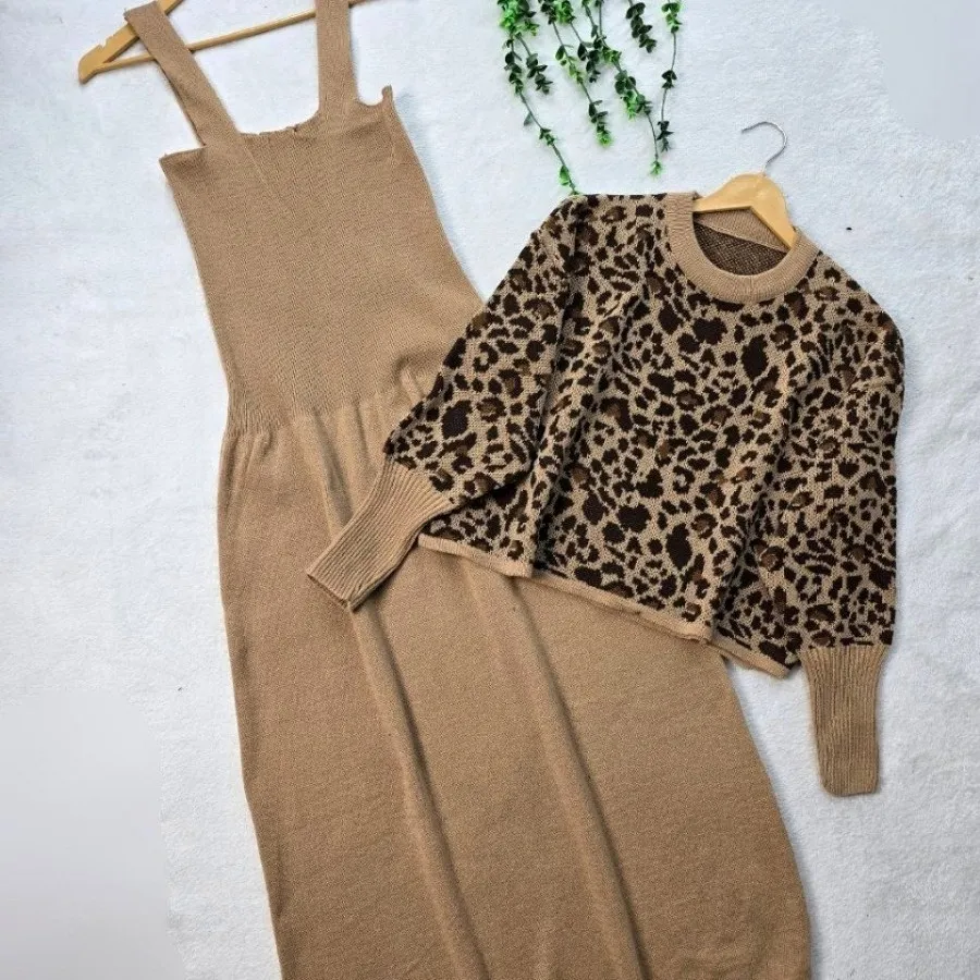 دو تیکه بافت پلنگی