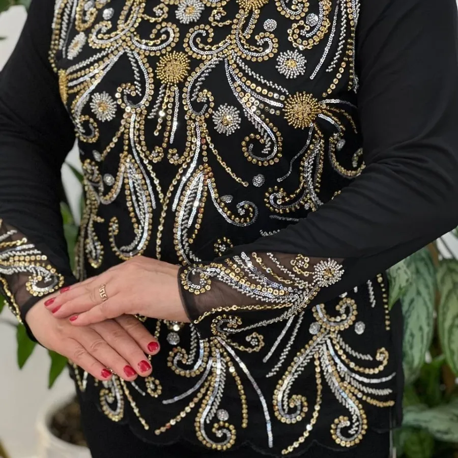 بلوز مجلسی جواهردوزی