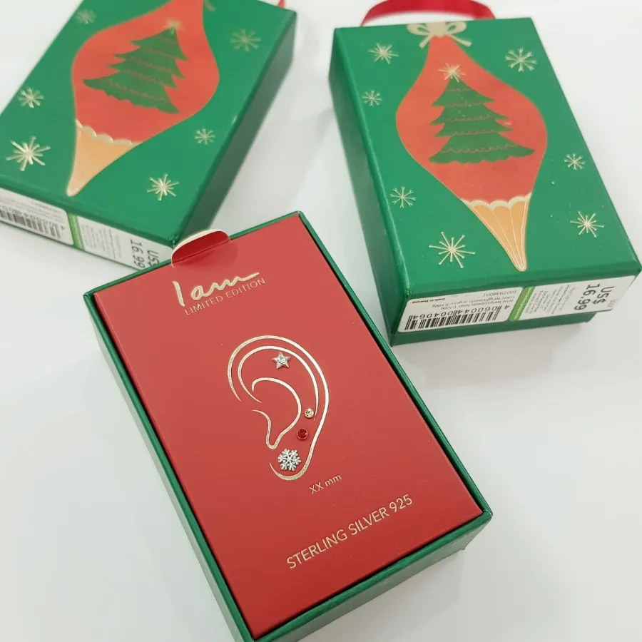 پک گوشواره گلگوش نقره 925