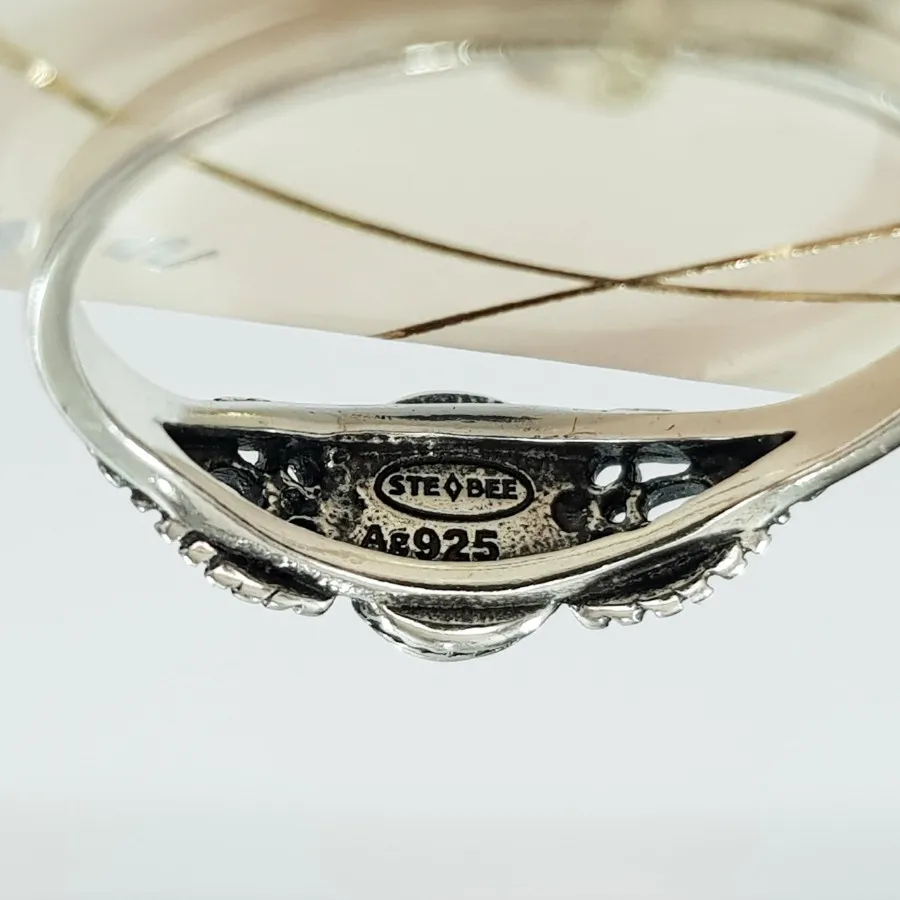 انگشتر نقره 925 سنگ طبیعی