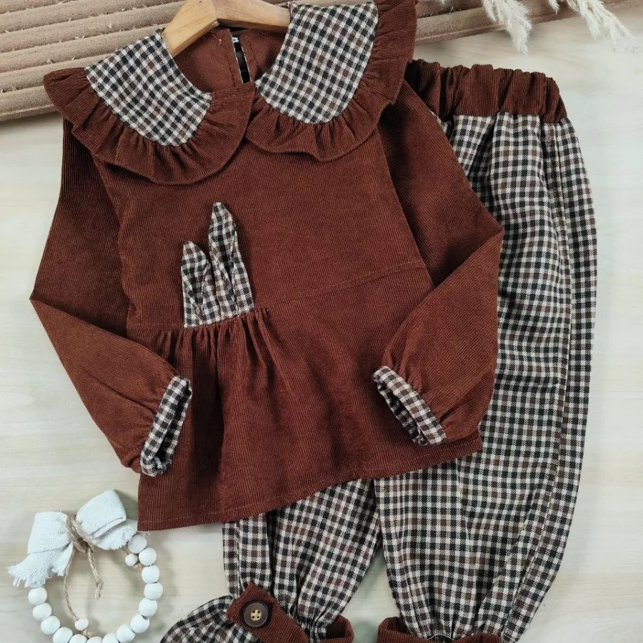 شومیز شلوار بانی چهارخونه