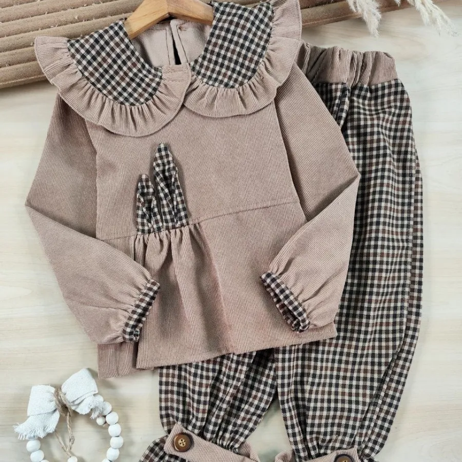 شومیز شلوار بانی چهارخونه