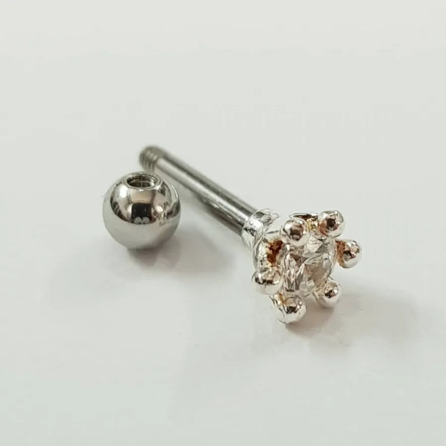 پیرسینگ گوش نقره 925