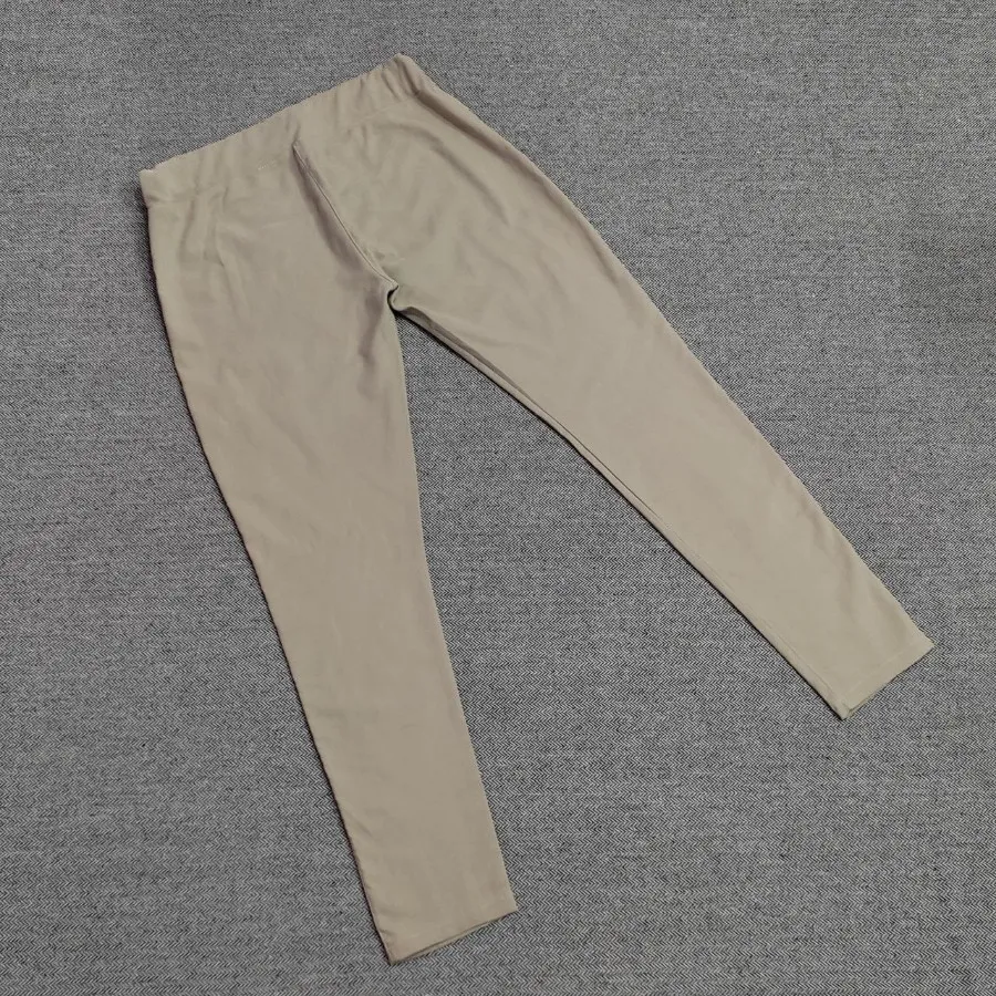 شلوار کرپ کشی کرم رنگ