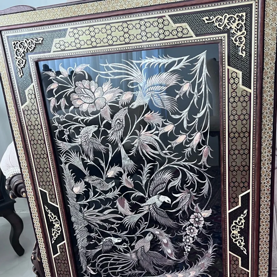 تابلوی مسی خاتم کاری