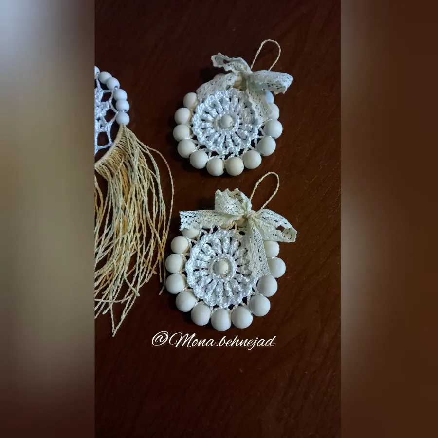 دیوارکوب رافیا و چوب