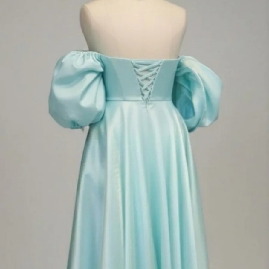 پراهن مجلسی بلند آستین پف