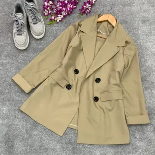 کت مانتو کرم