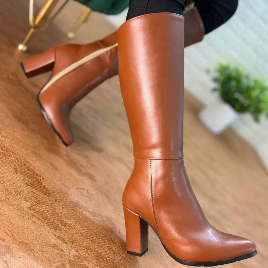 چکمه/ بوت بلند پاشنه دار