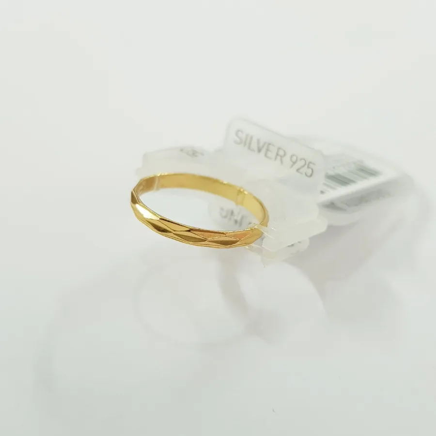 انگشتر نقره 925 طلایی