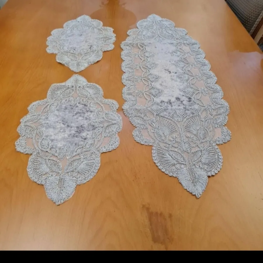 رومیزی دانتل ایرانی نو