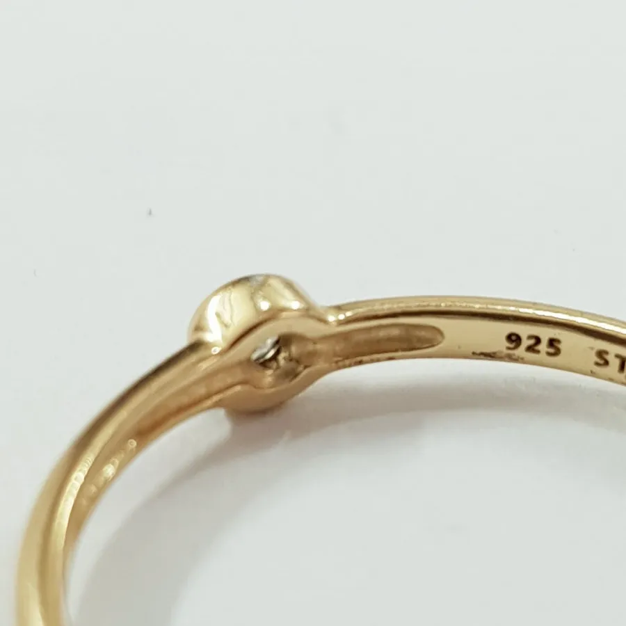 انگشتر نقره 925 طلایی