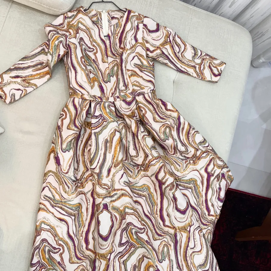 پیراهن بلند ژاکارد