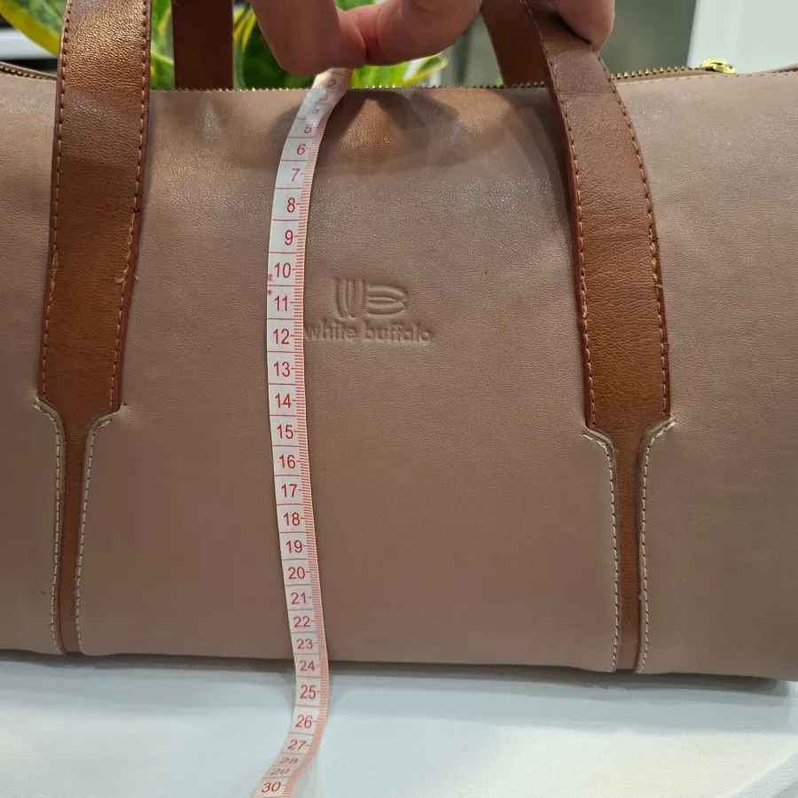 کیف چرم بوفالو سفید