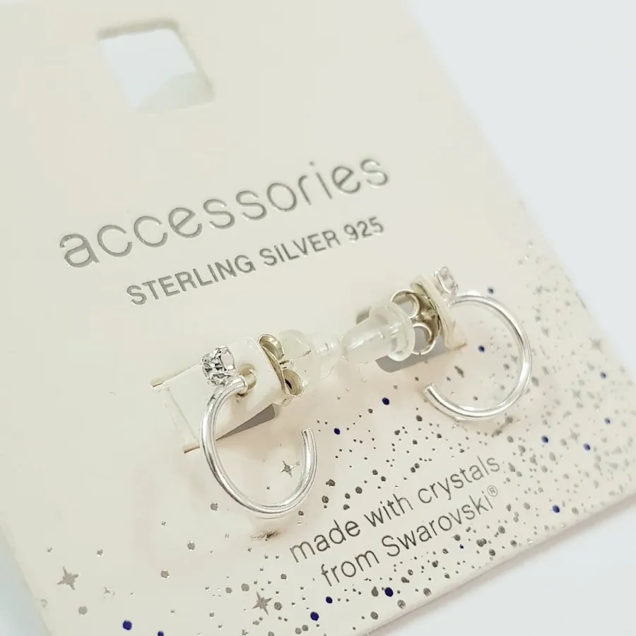 گوشواره حلقه نقره 925