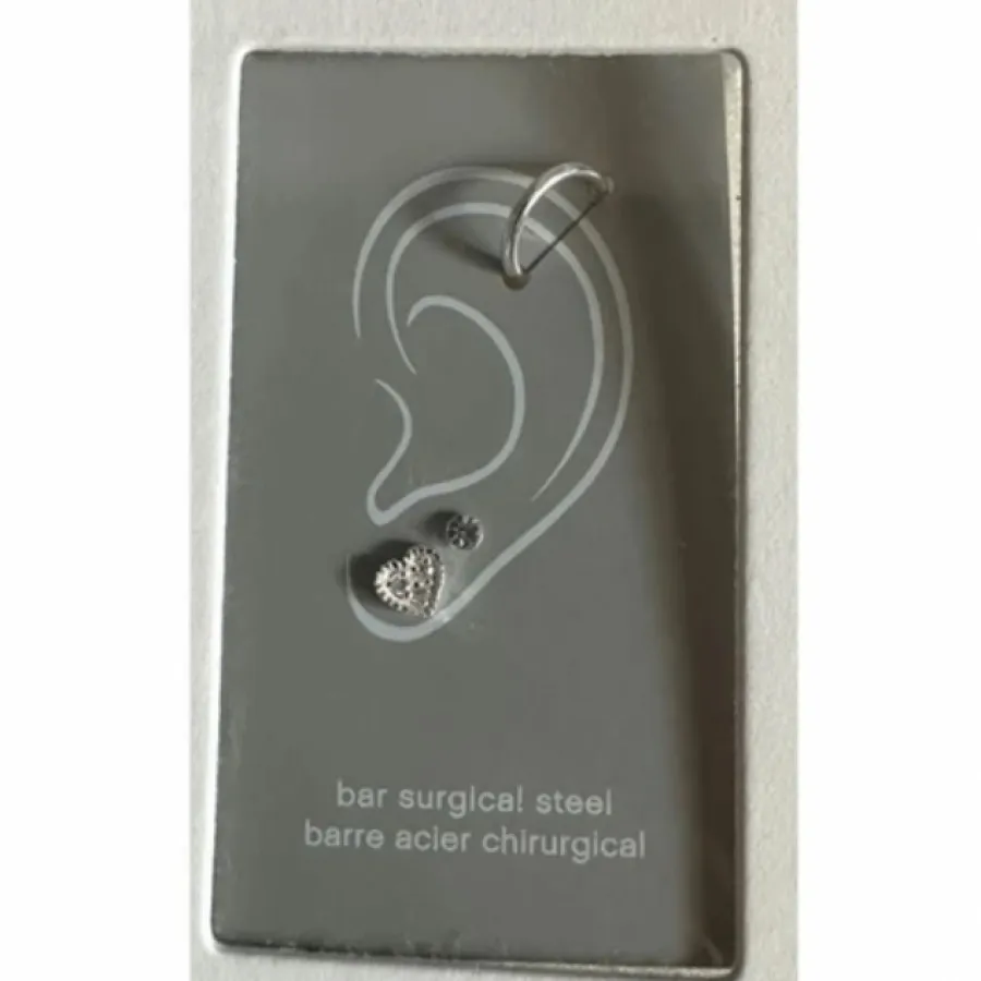 پیرسینگ گوش نقره 925