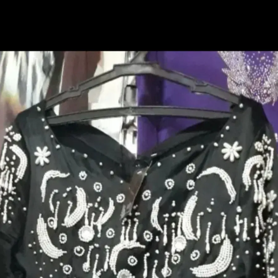 پیراهن مجلسی مروارید دوزی