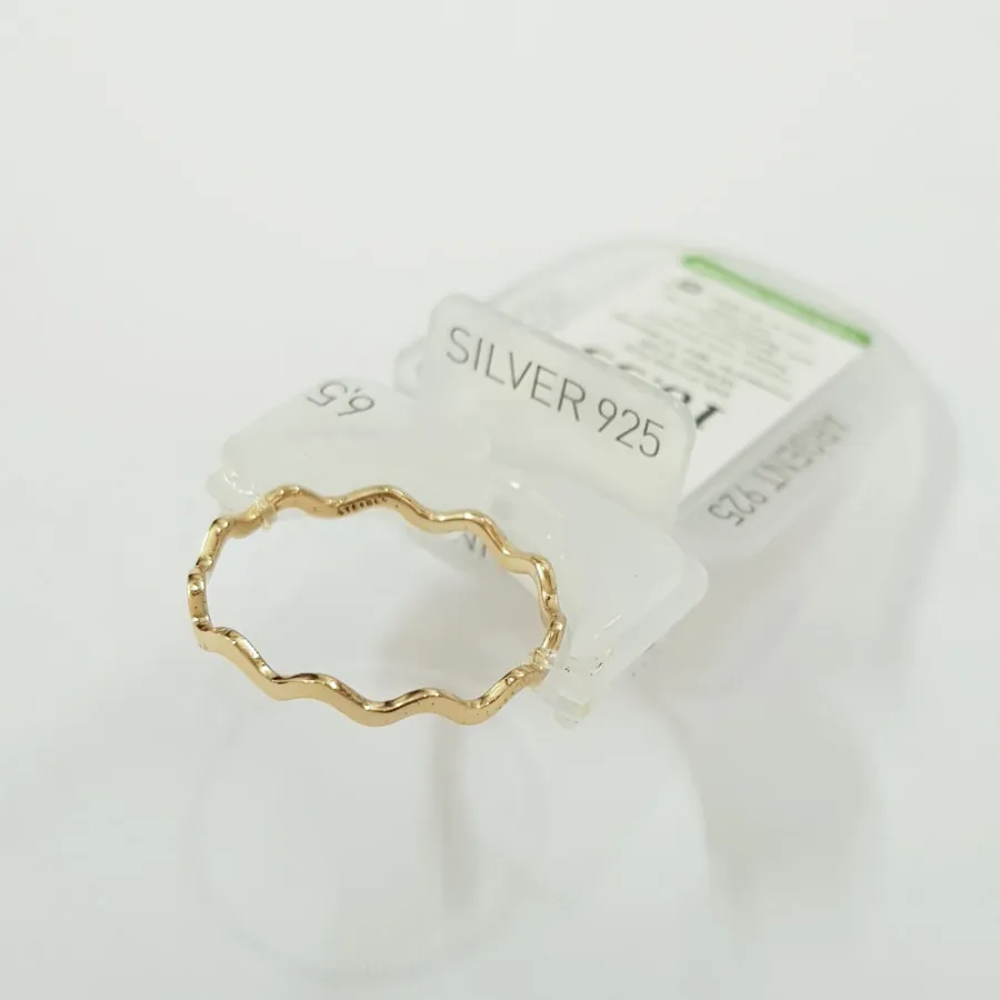 انگشتر نقره 925 طلایی