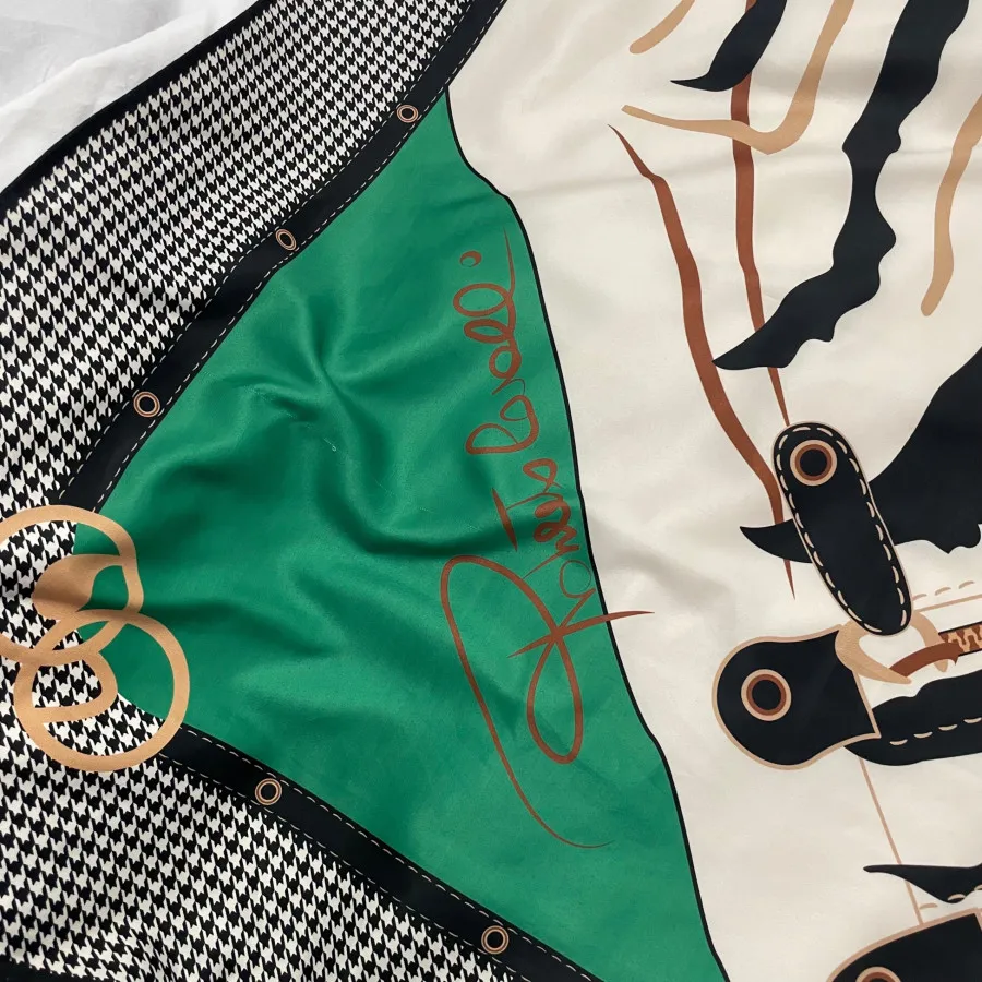 روسری مجلسی ابریشم دستدوز