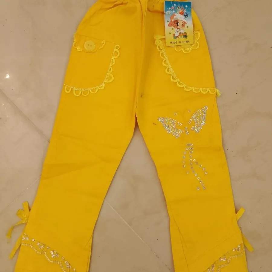 شلوار کتان کشی  دخترانه