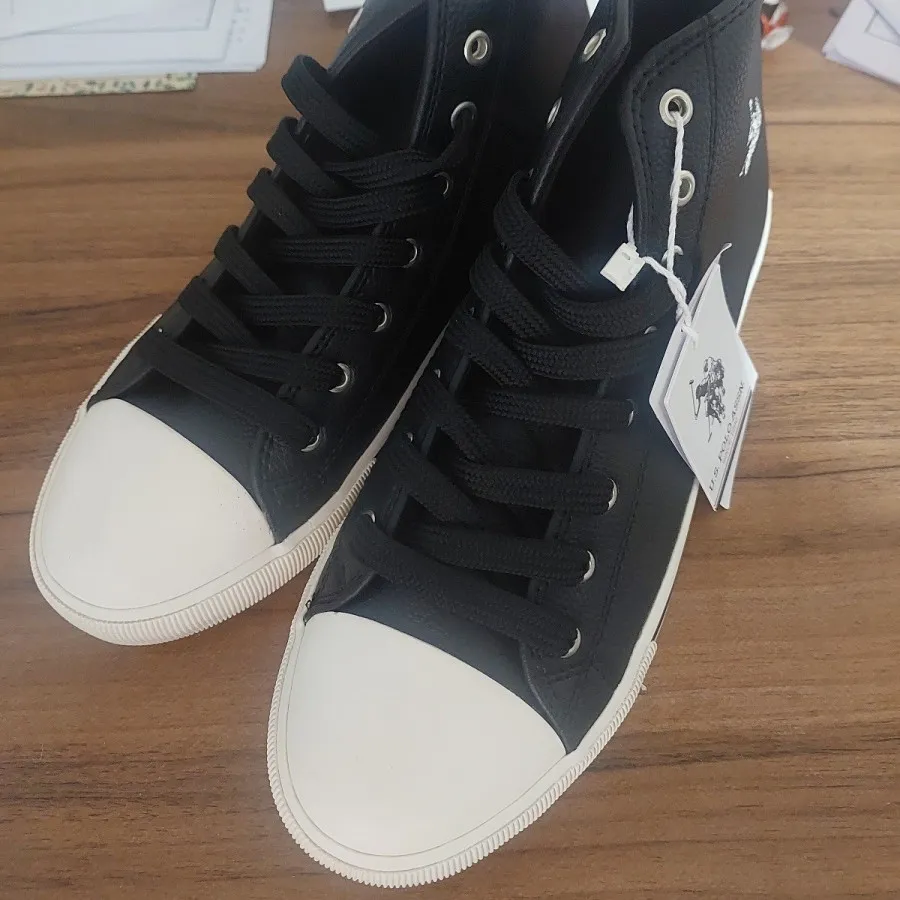 کفش us polo مشکی ساق بلند