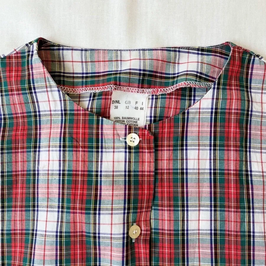 شومیز چهارخانه کیوت