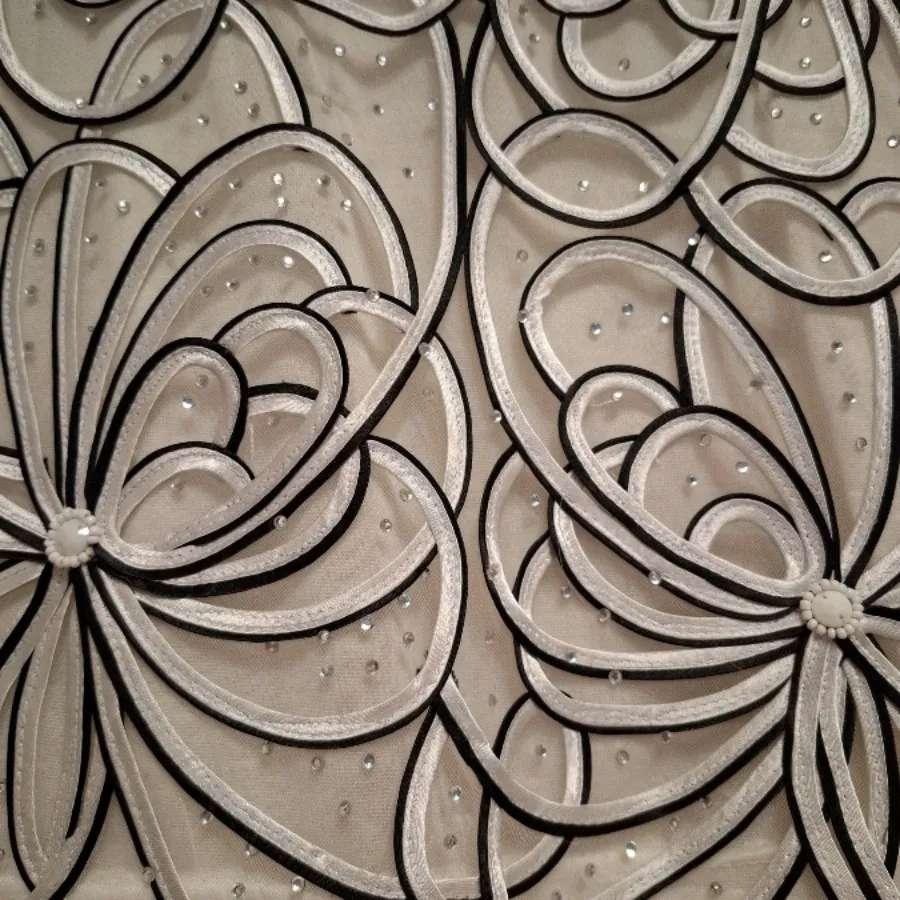 تاپ مجلسی نوار دوزی نباتی