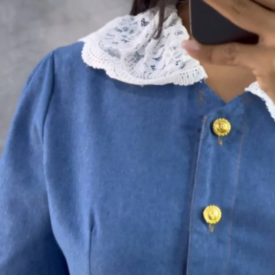 ست بلوز ودامن جین