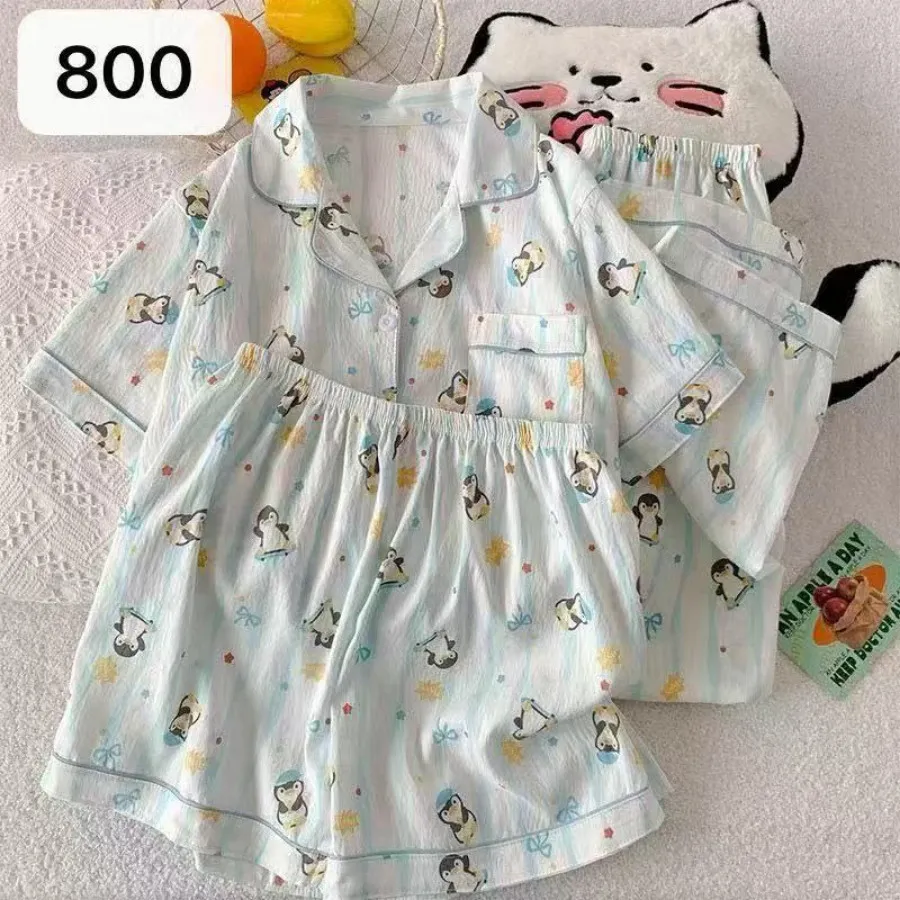 ست بلوز وشلوار شلوارک خنک