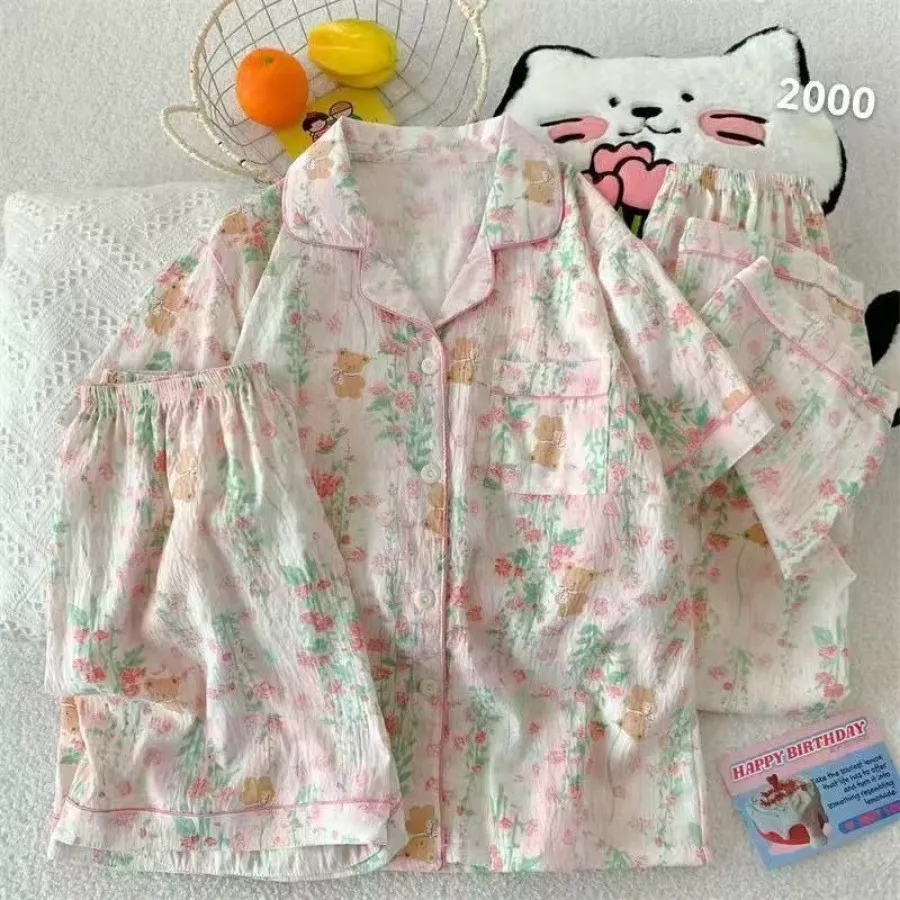 ست بلوز وشلوار شلوارک خنک