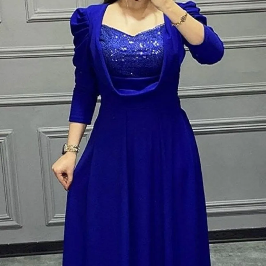 لباس مجلسی آبی نو