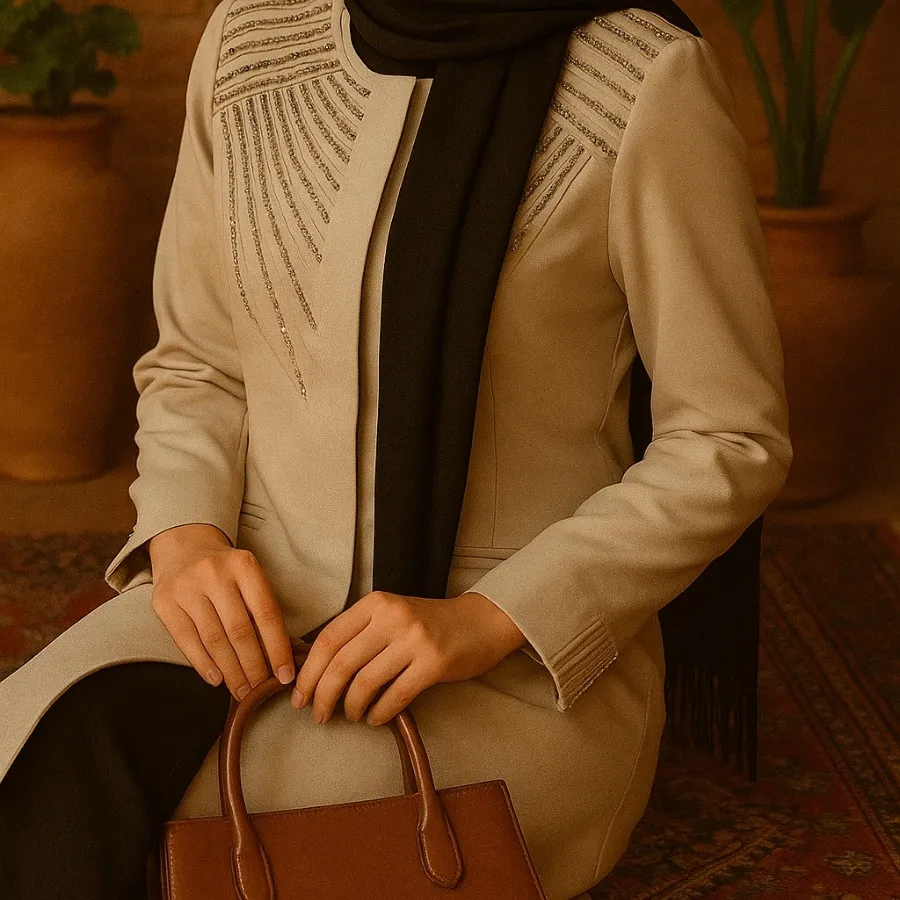 مانتو کرم مجلسی