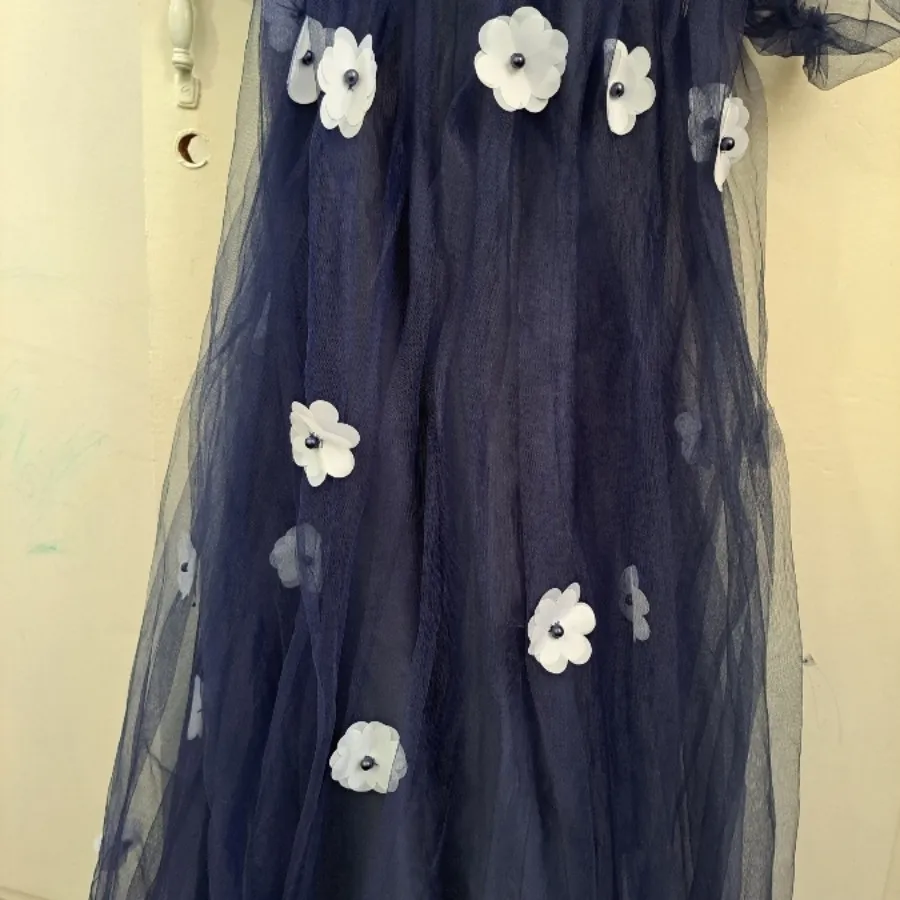 لباس مجلسی سورمه ای سفید