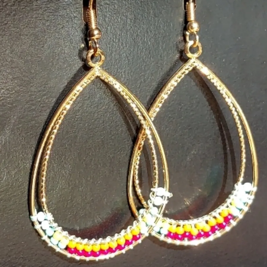 گوشواره رنگی دست ساز?