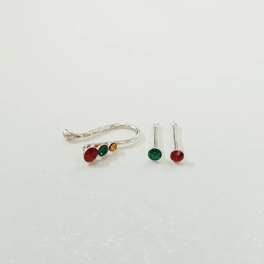 پک پیرسینگ بینی نقره 925