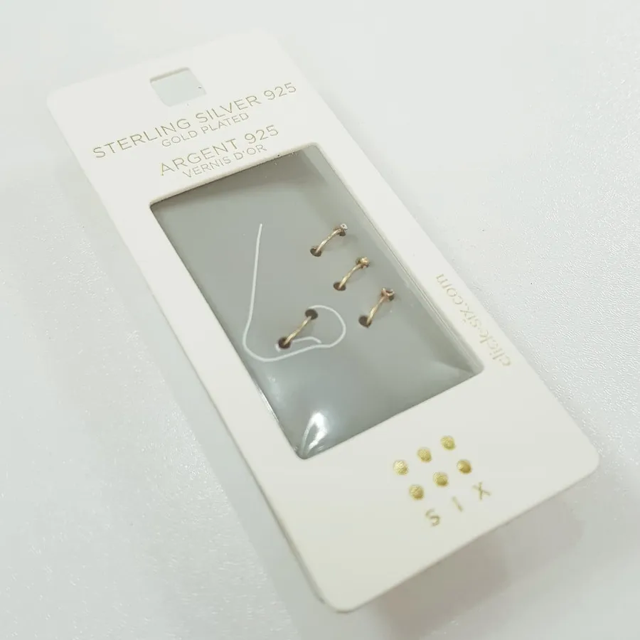 پک پیرسینگ بینی نقره 925