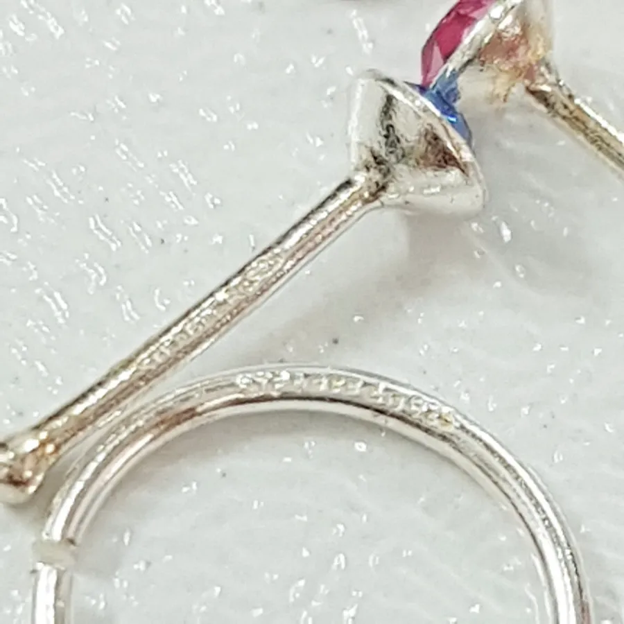 پک پیرسینگ بینی نقره 925