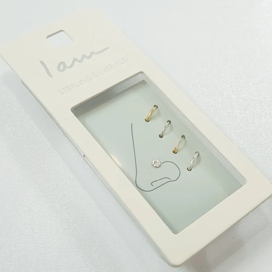 پک پیرسینگ بینی نقره 925