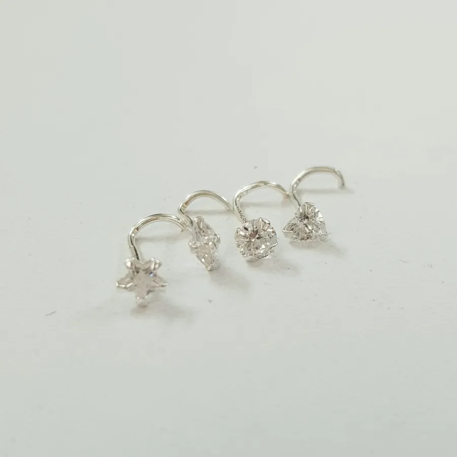 پک پیرسینگ بینی نقره 925