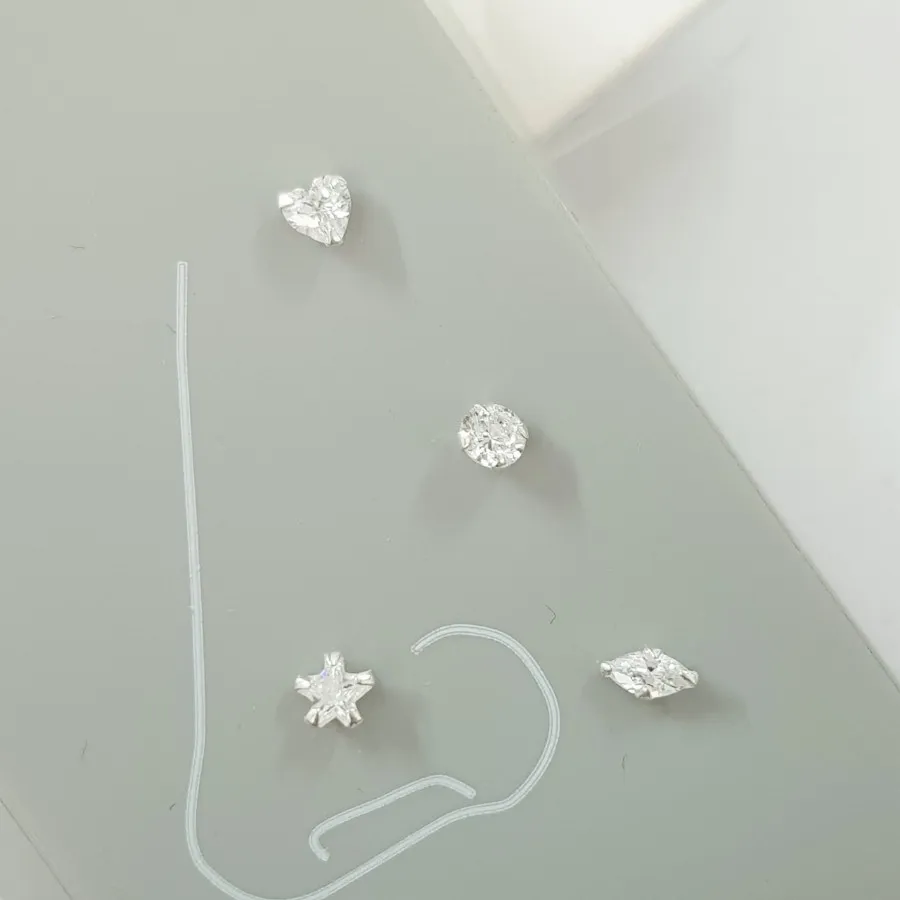 پک پیرسینگ بینی نقره 925