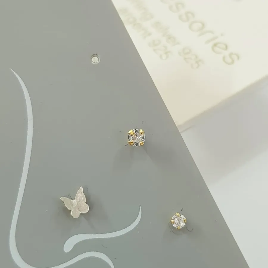 پک پیرسینگ بینی نقره 925