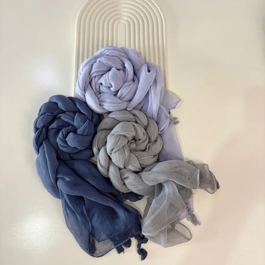 شال حریر ساده مجلسی