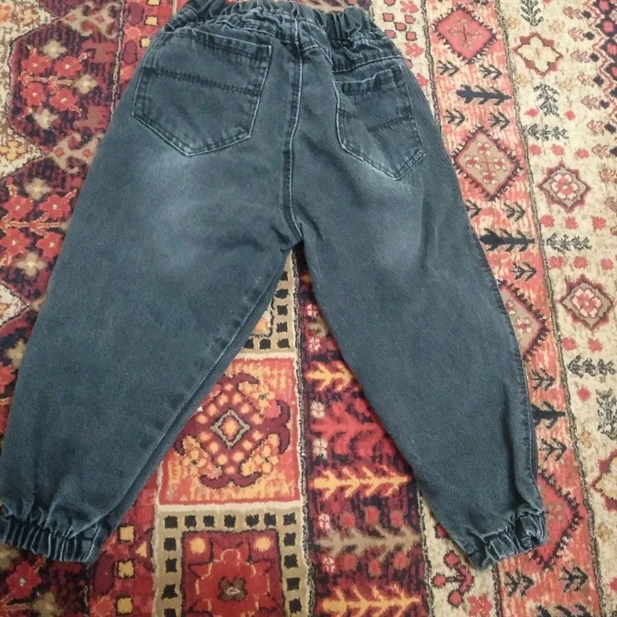 شلوار جین ذغالی بچگانه